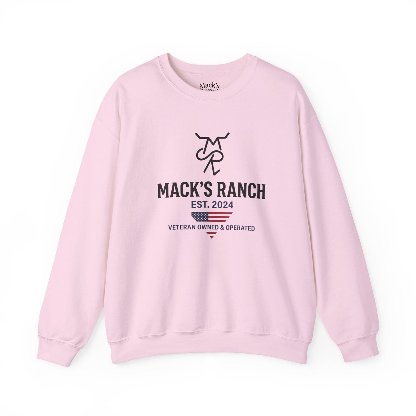 Mack’s Ranch Crewneck Sweatshirt – Veteran Owned Est. 2024