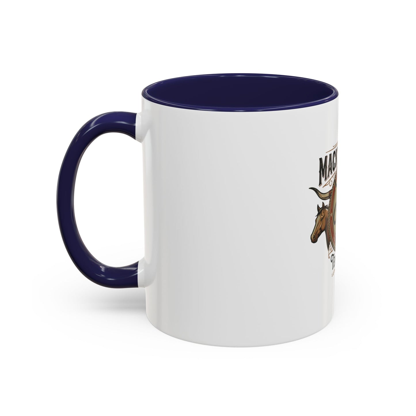 Mack's Ranch Coffee Mug – Western Ranch Logo Accent Mug (11/15oz)