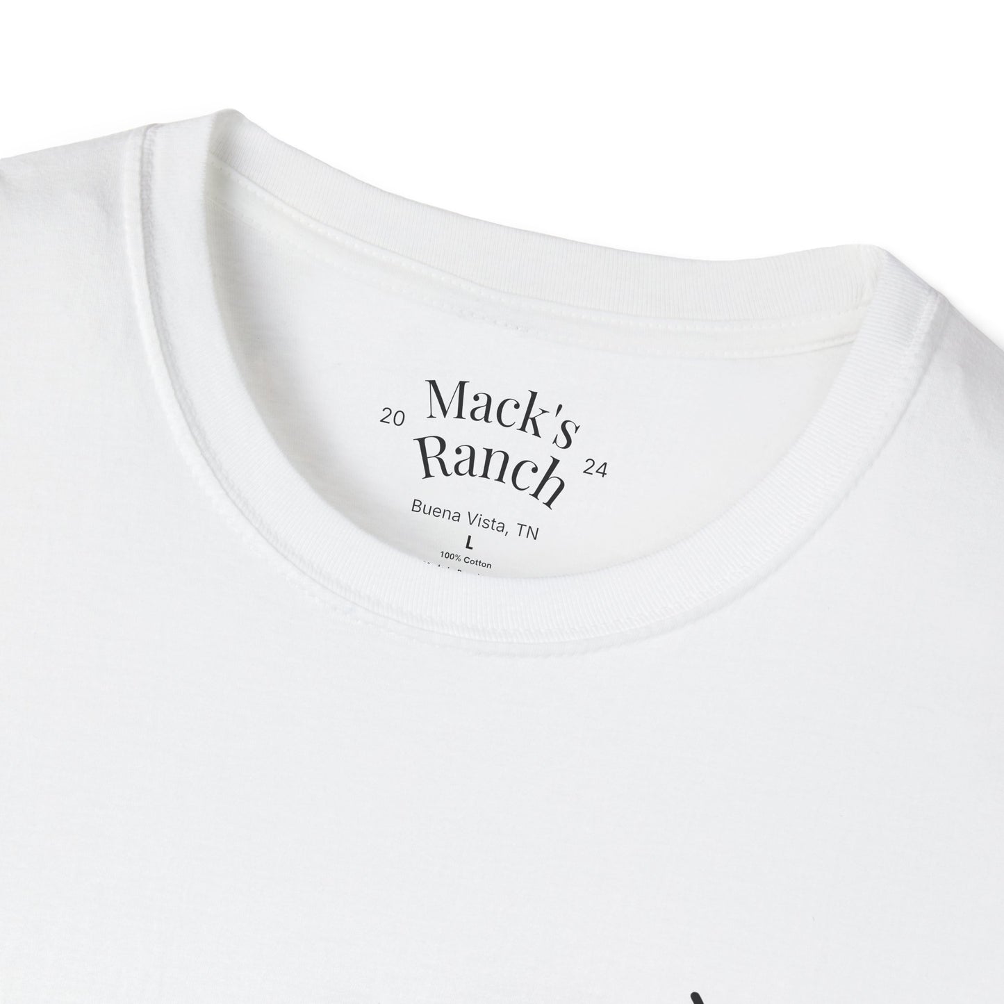 Mack's Ranch Western T-Shirt — Logo & Horse Graphic