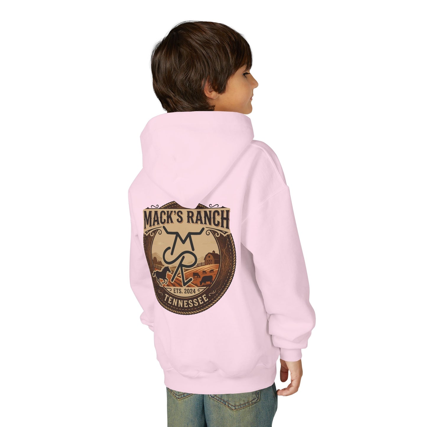 Youth Hoodie — Mack's Ranch Logo Pullover