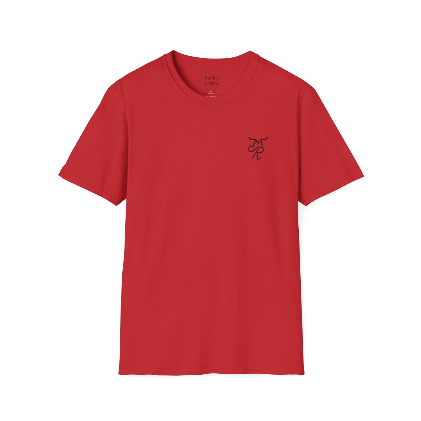 Mack's Ranch Western T-Shirt — Logo & Horse Graphic