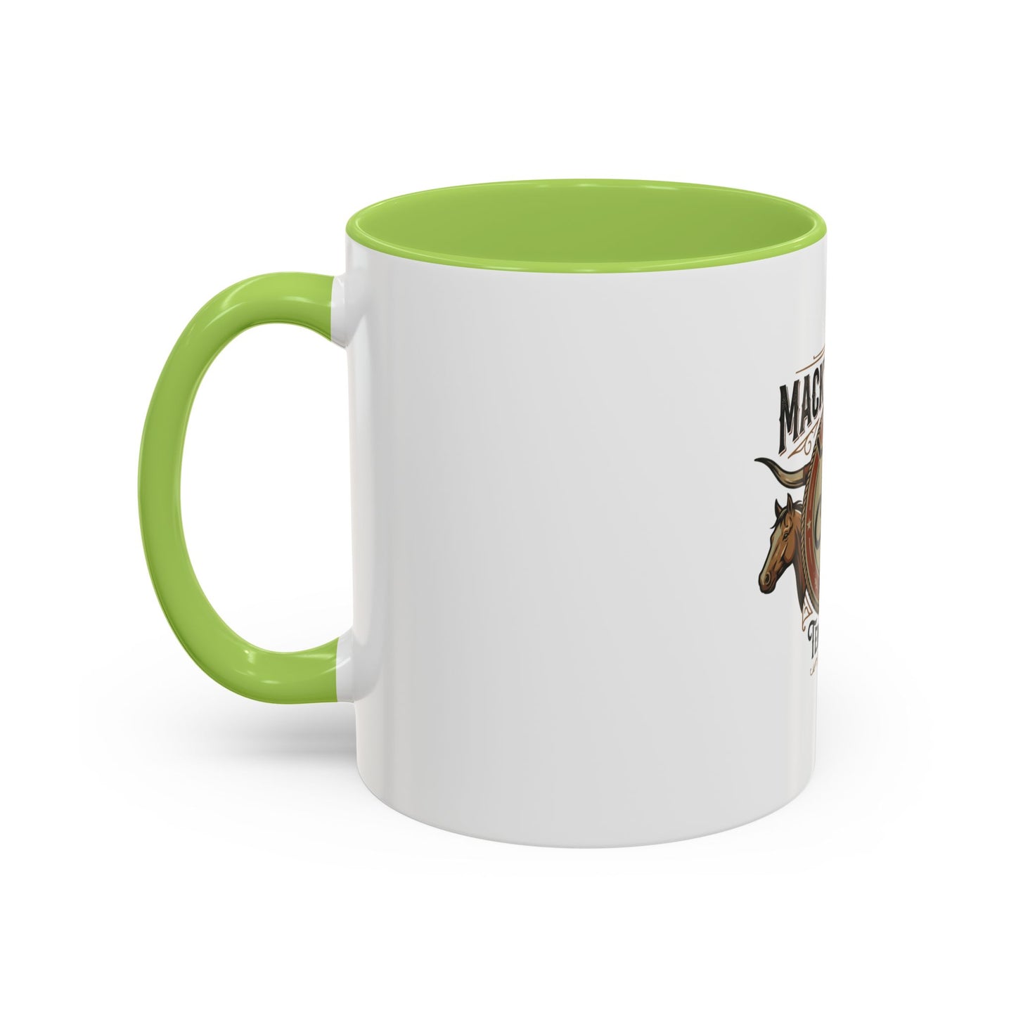 Mack's Ranch Coffee Mug – Western Ranch Logo Accent Mug (11/15oz)