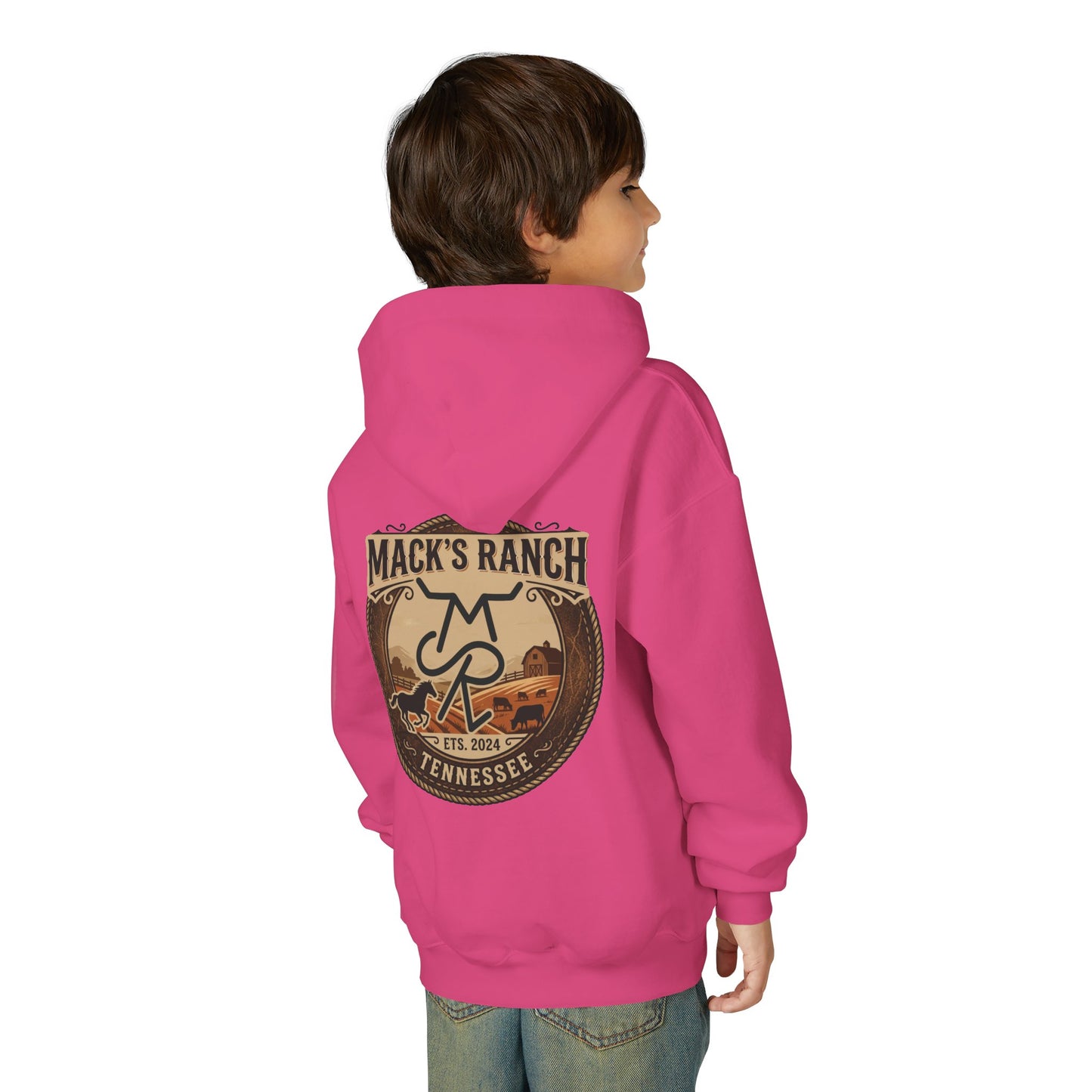 Youth Hoodie — Mack's Ranch Logo Pullover