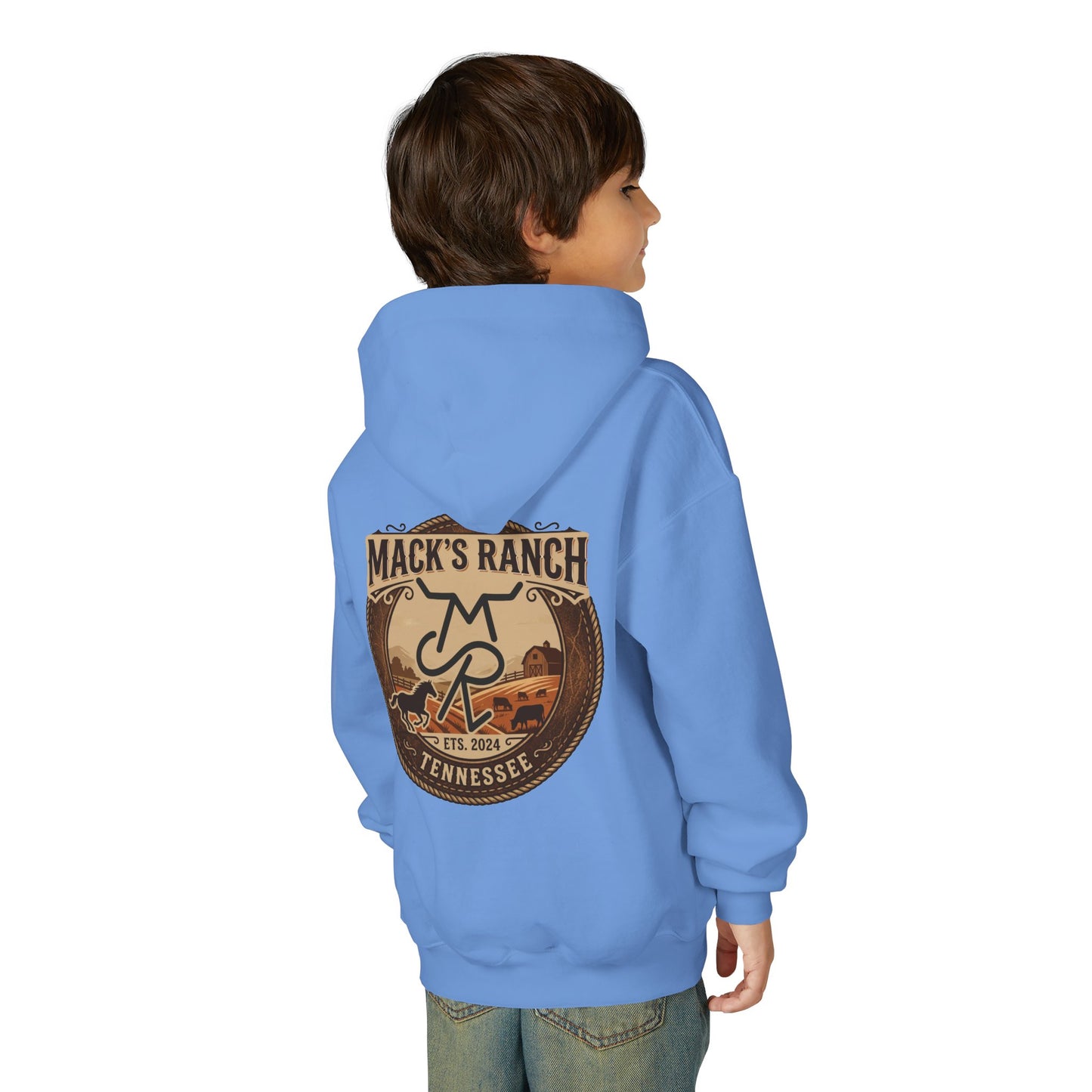 Youth Hoodie — Mack's Ranch Logo Pullover
