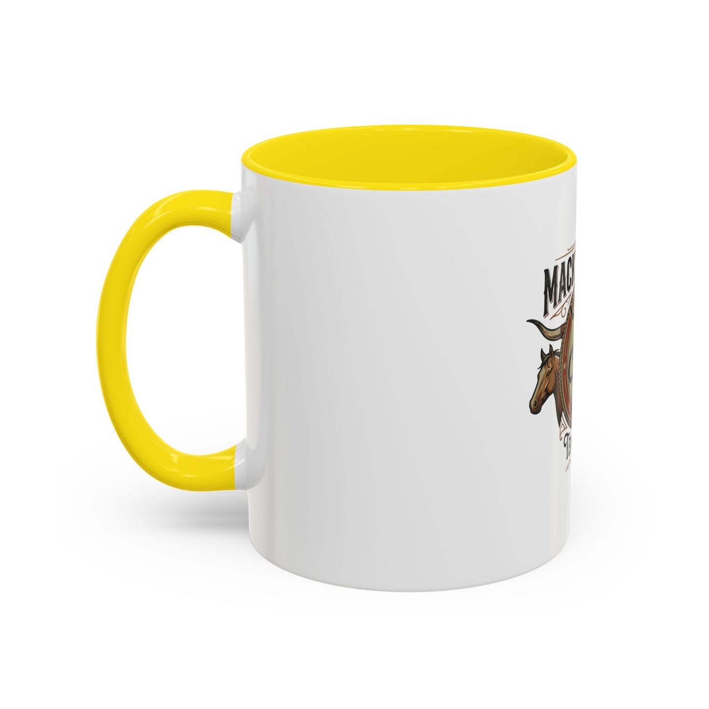 Mack's Ranch Coffee Mug – Western Ranch Logo Accent Mug (11/15oz)