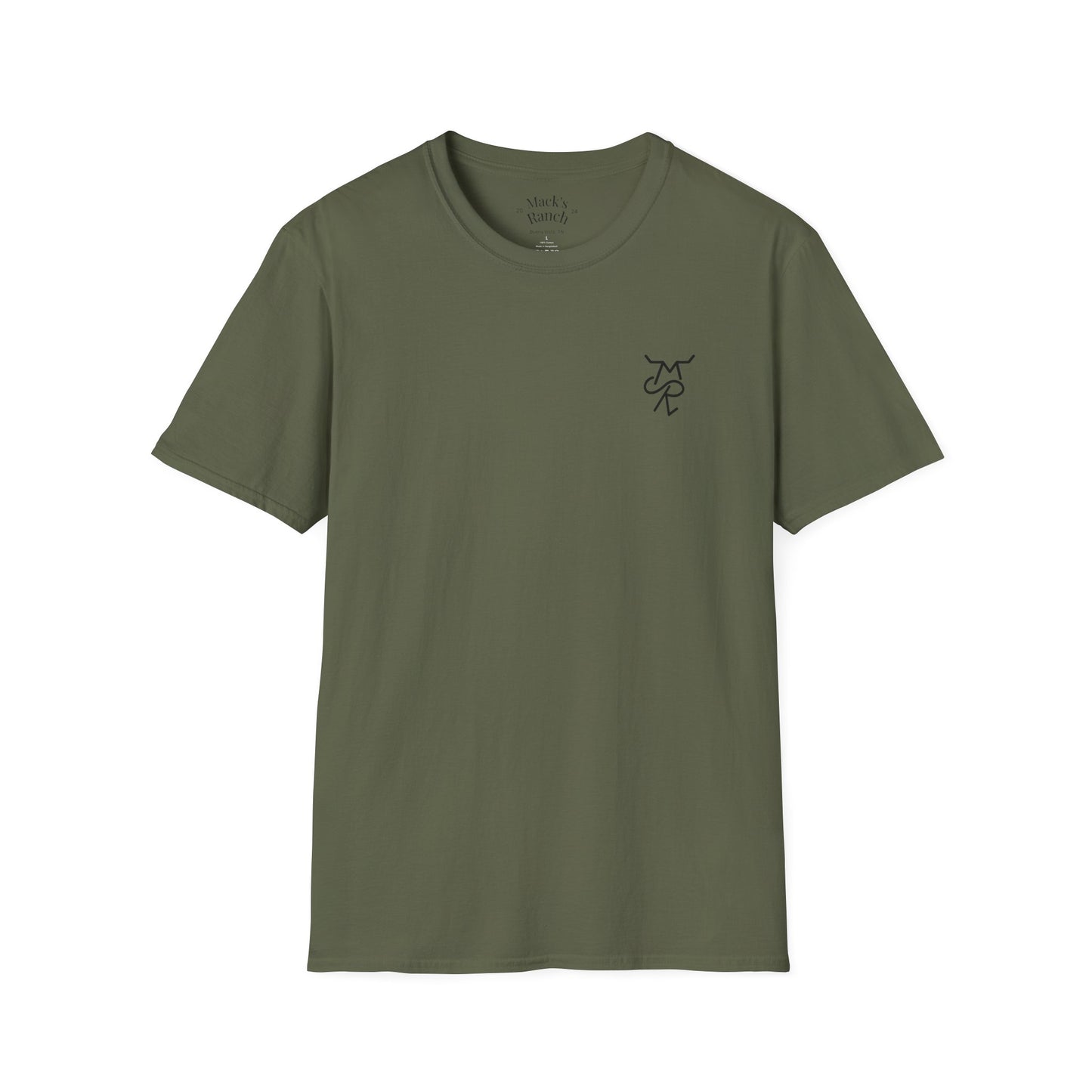 Mack's Ranch Western T-Shirt — Logo & Horse Graphic