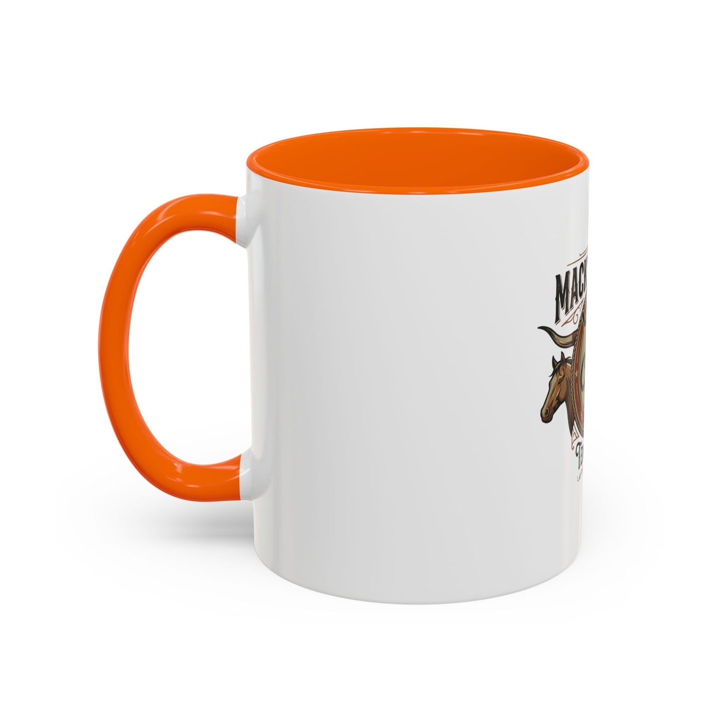 Mack's Ranch Coffee Mug – Western Ranch Logo Accent Mug (11/15oz)
