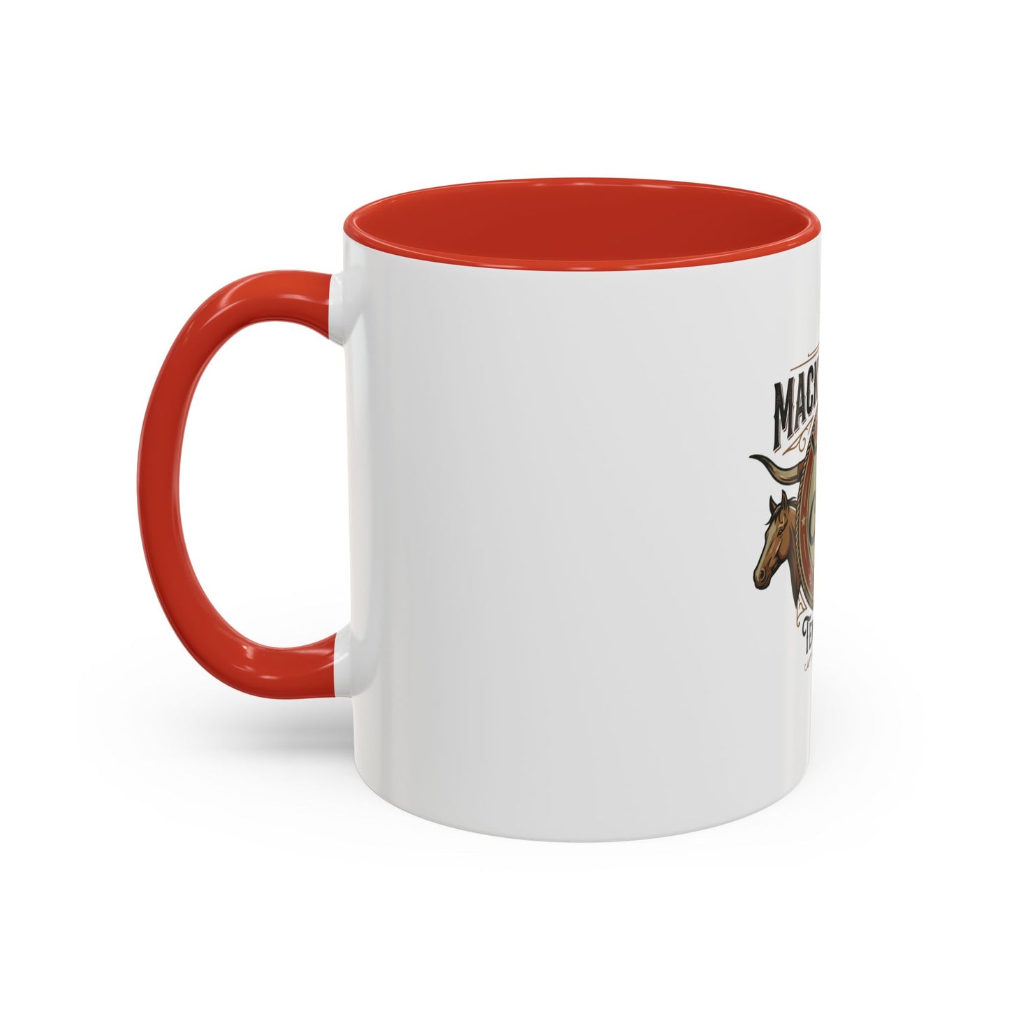 Mack's Ranch Coffee Mug – Western Ranch Logo Accent Mug (11/15oz)