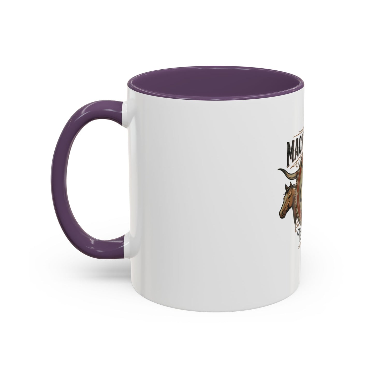 Mack's Ranch Coffee Mug – Western Ranch Logo Accent Mug (11/15oz)