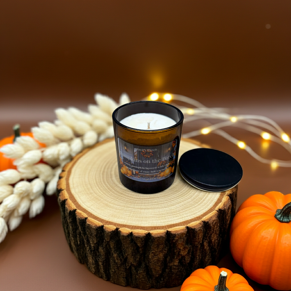 Mack's Ranch Pumpkins on the Porch Scented Soy Wax Candle 7.5 oz