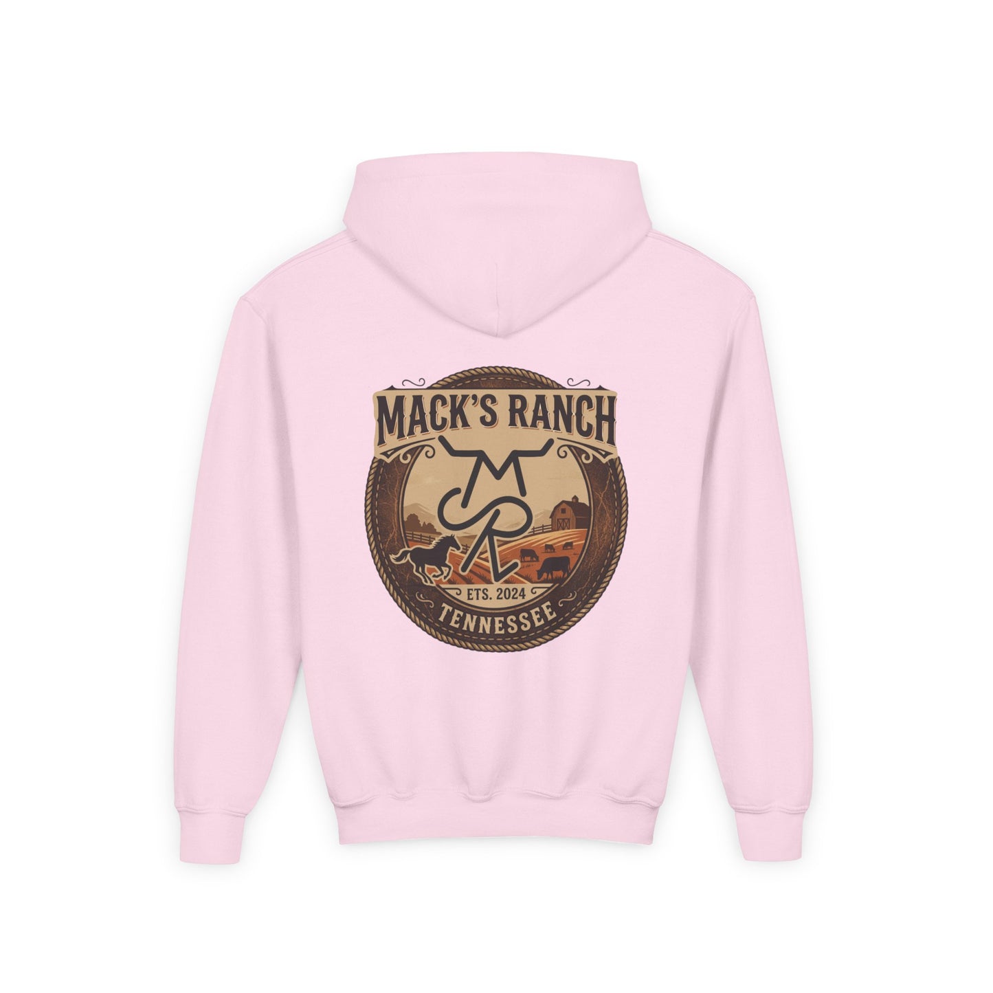 Youth Hoodie — Mack's Ranch Logo Pullover