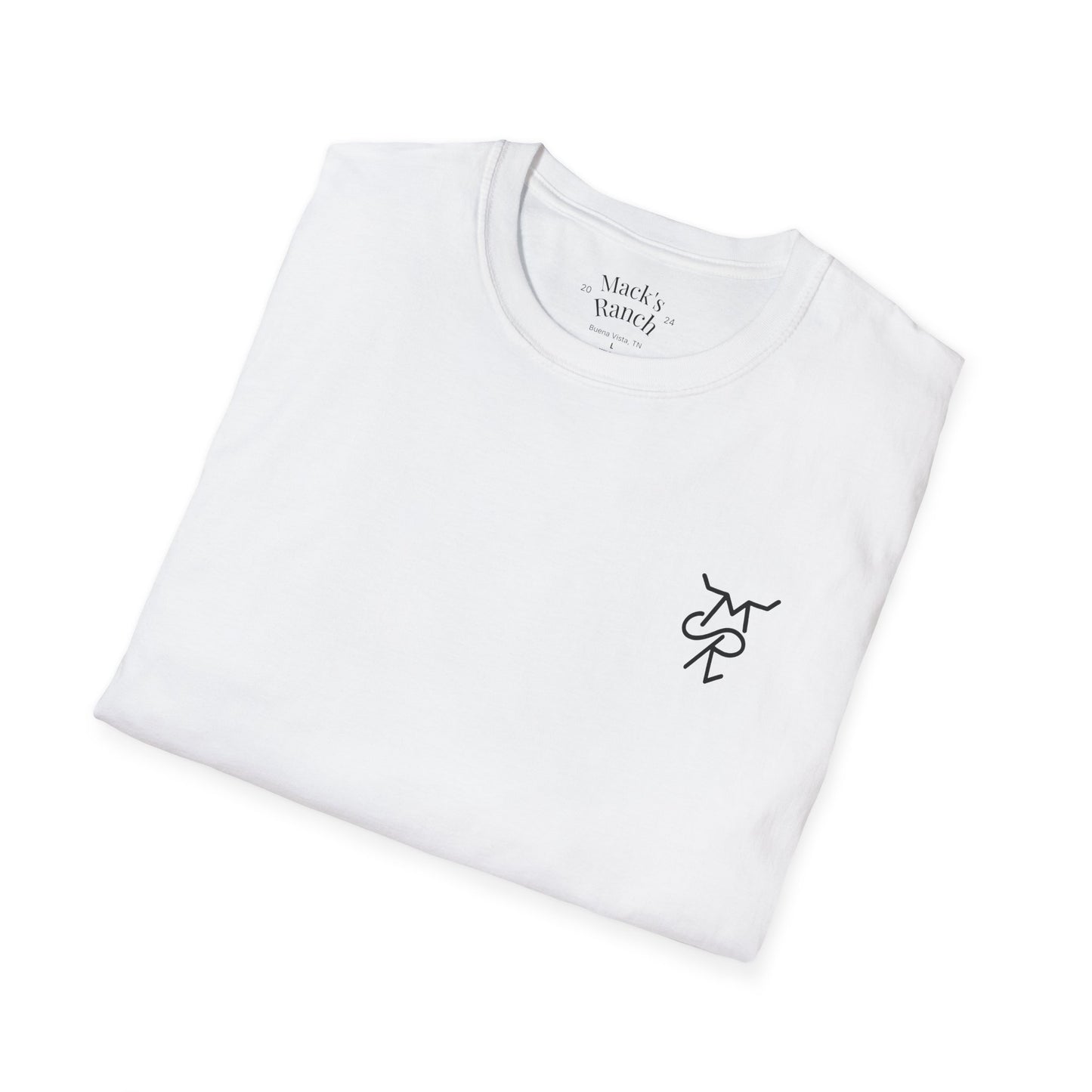 Mack's Ranch Western T-Shirt — Logo & Horse Graphic