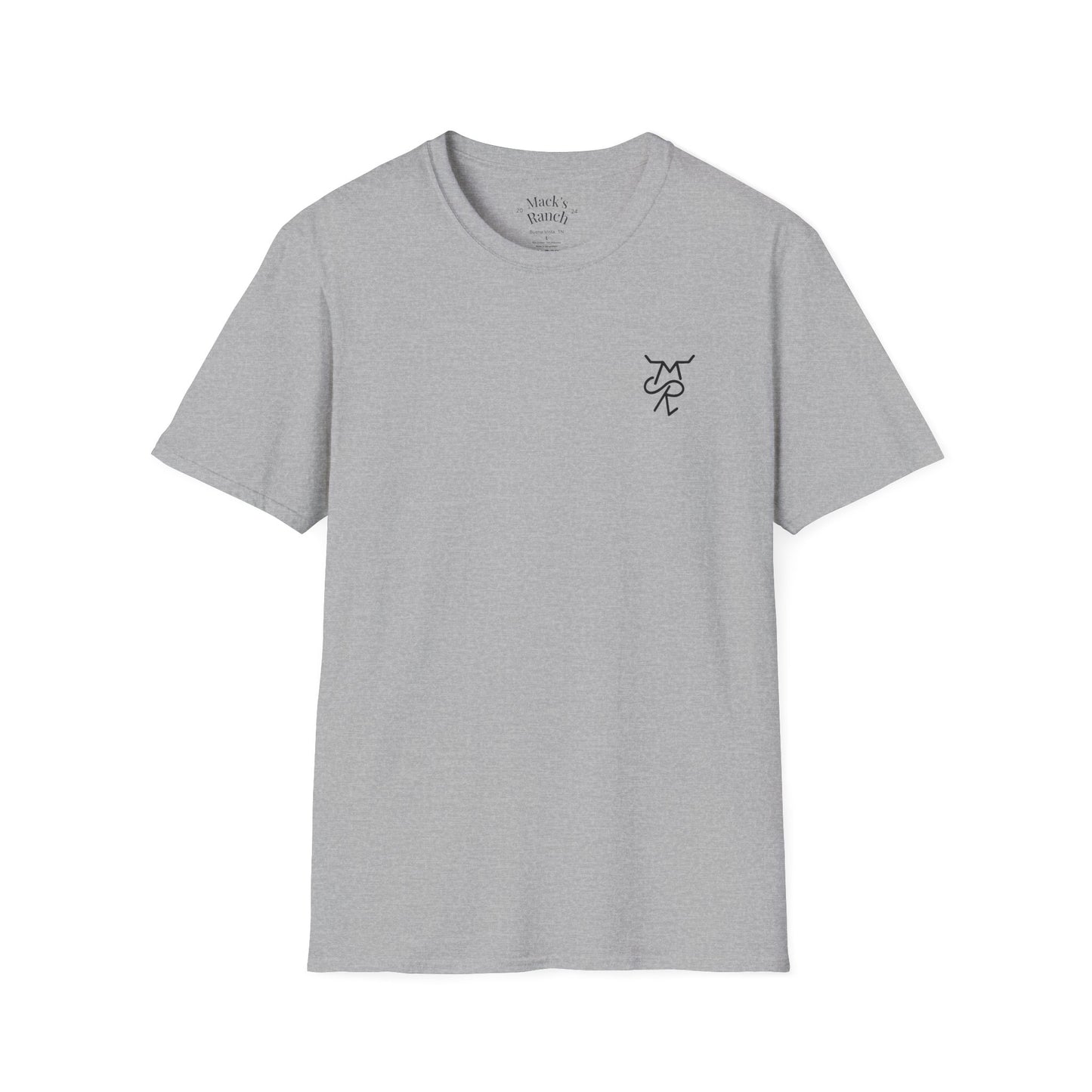 Mack's Ranch Western T-Shirt — Logo & Horse Graphic