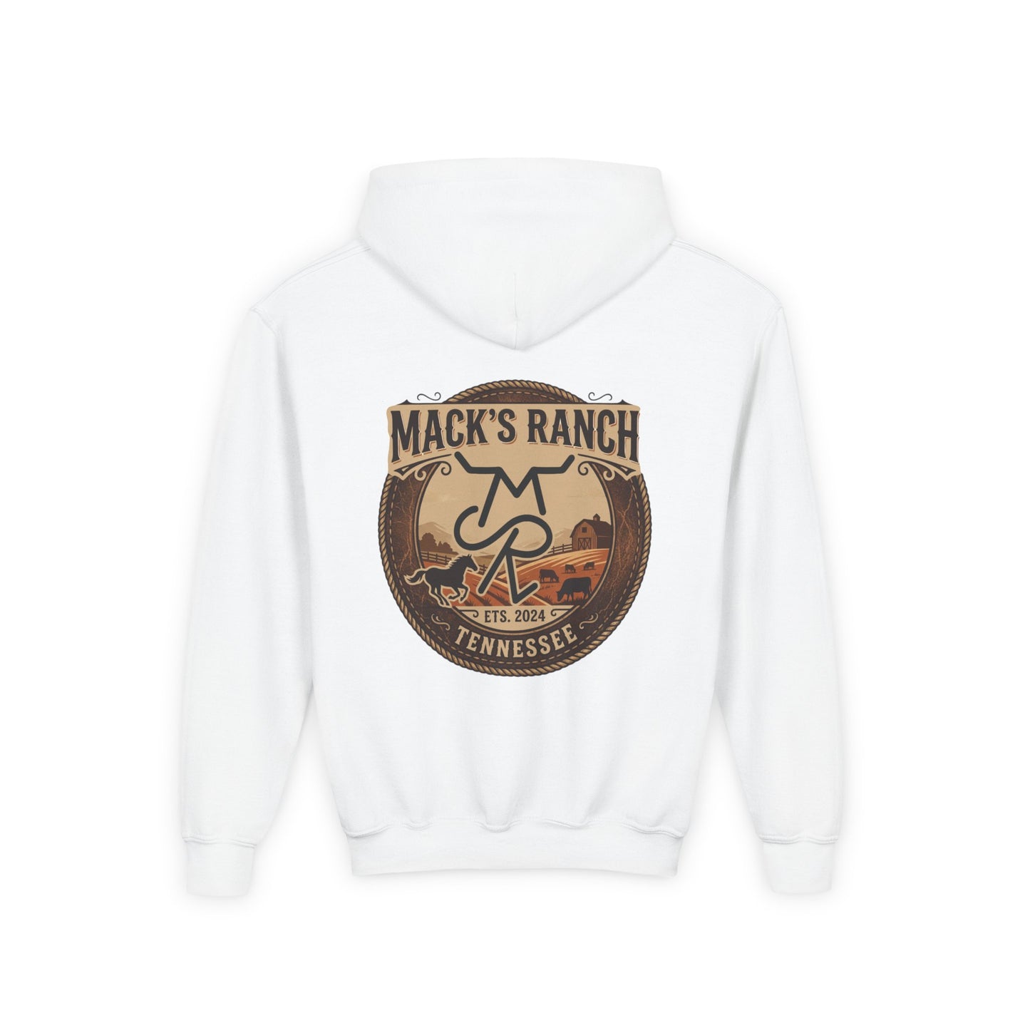 Youth Hoodie — Mack's Ranch Logo Pullover