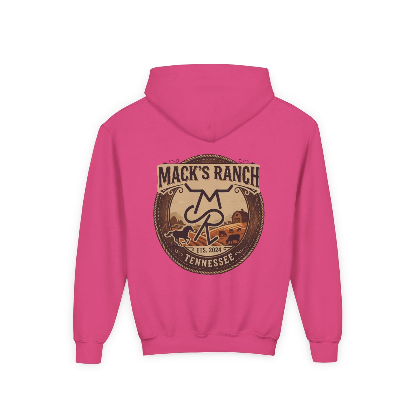 Youth Hoodie — Mack's Ranch Logo Pullover