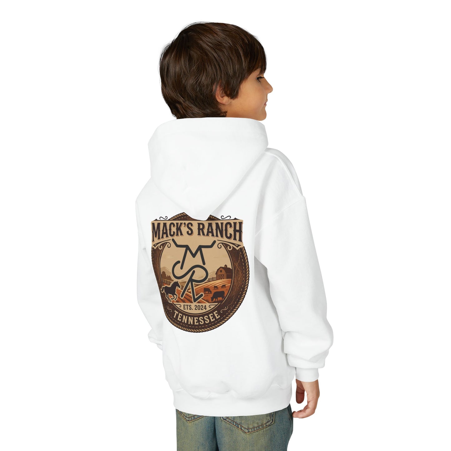 Youth Hoodie — Mack's Ranch Logo Pullover