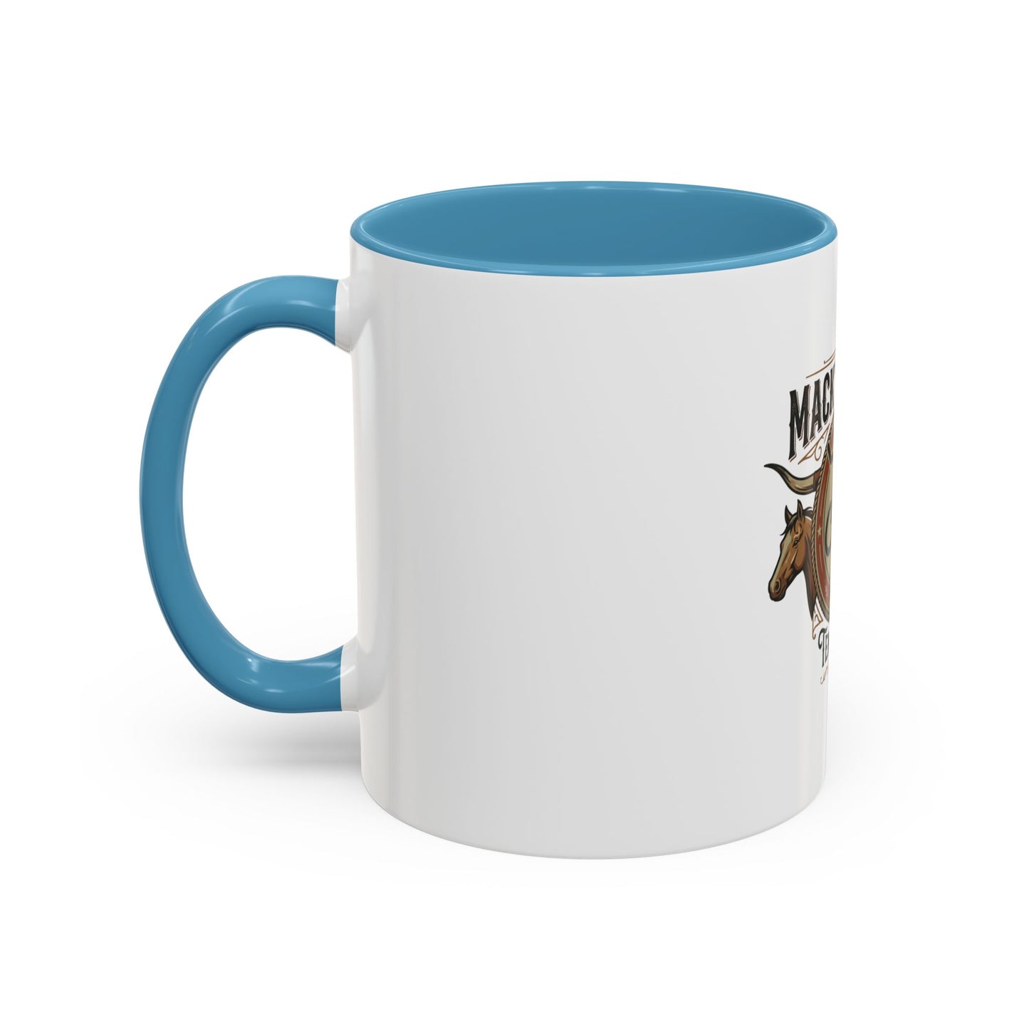 Mack's Ranch Coffee Mug – Western Ranch Logo Accent Mug (11/15oz)