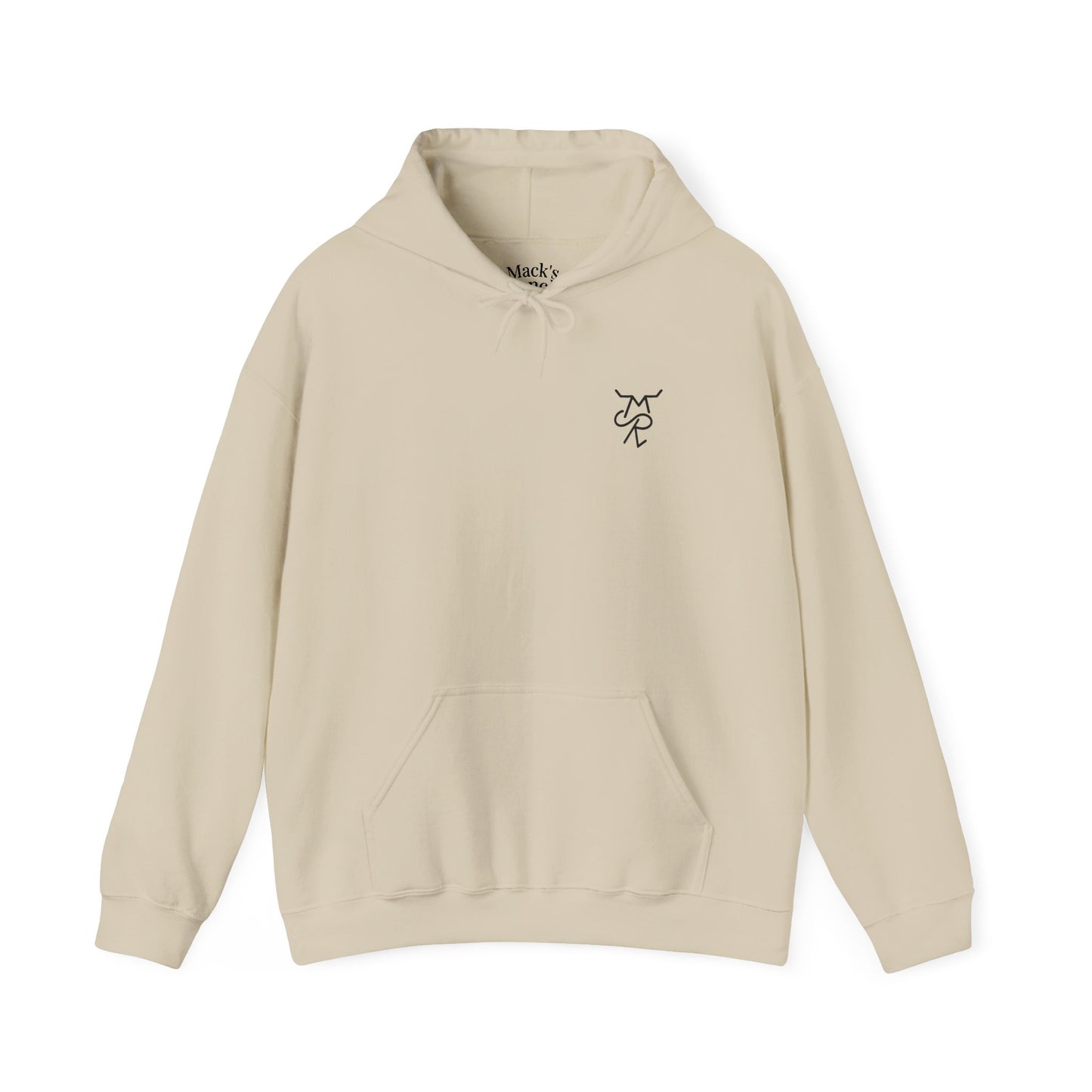 Ranch Logo Hoodie — Mack's Ranch Vintage Emblem Hooded Sweatshirt