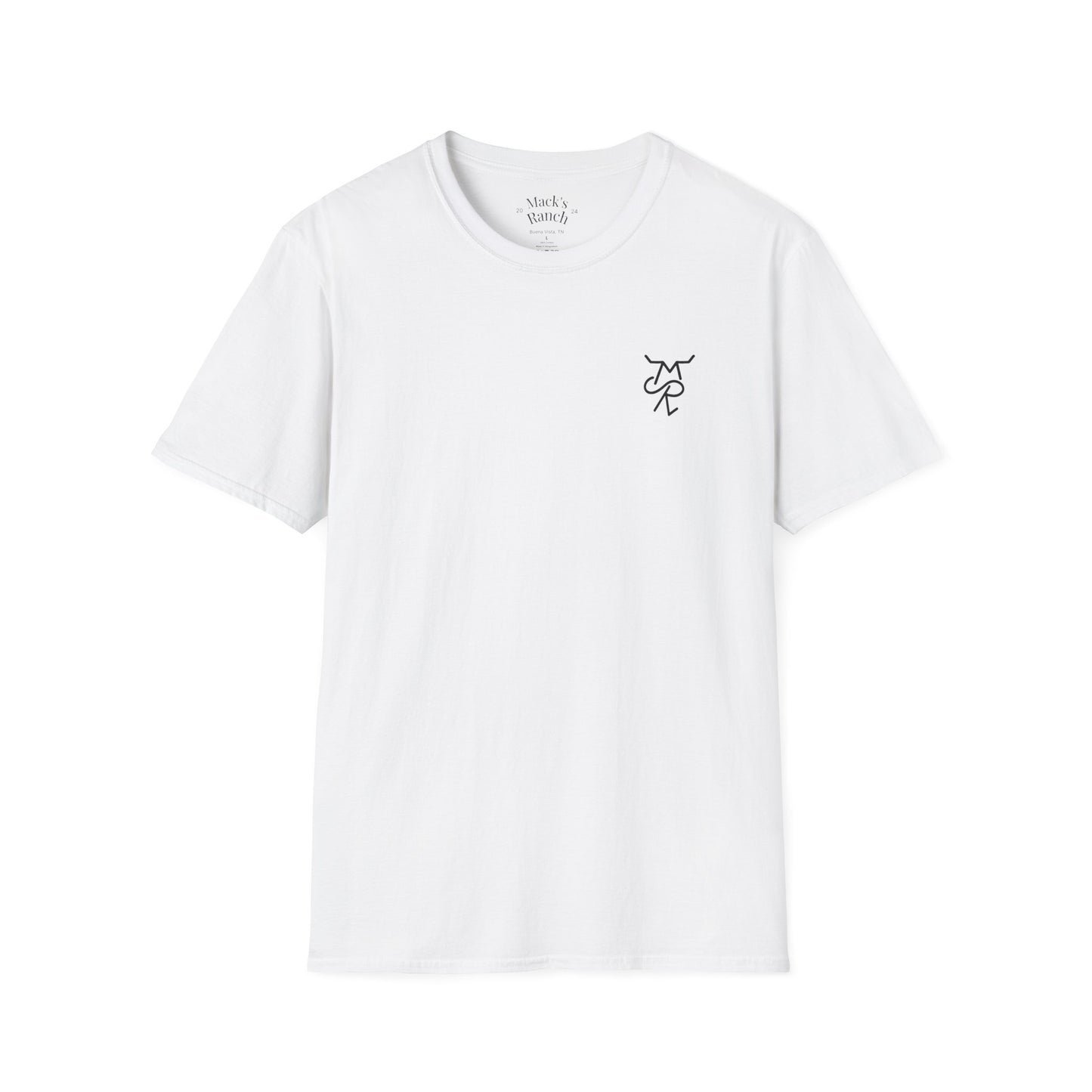Mack's Ranch Western T-Shirt — Logo & Horse Graphic
