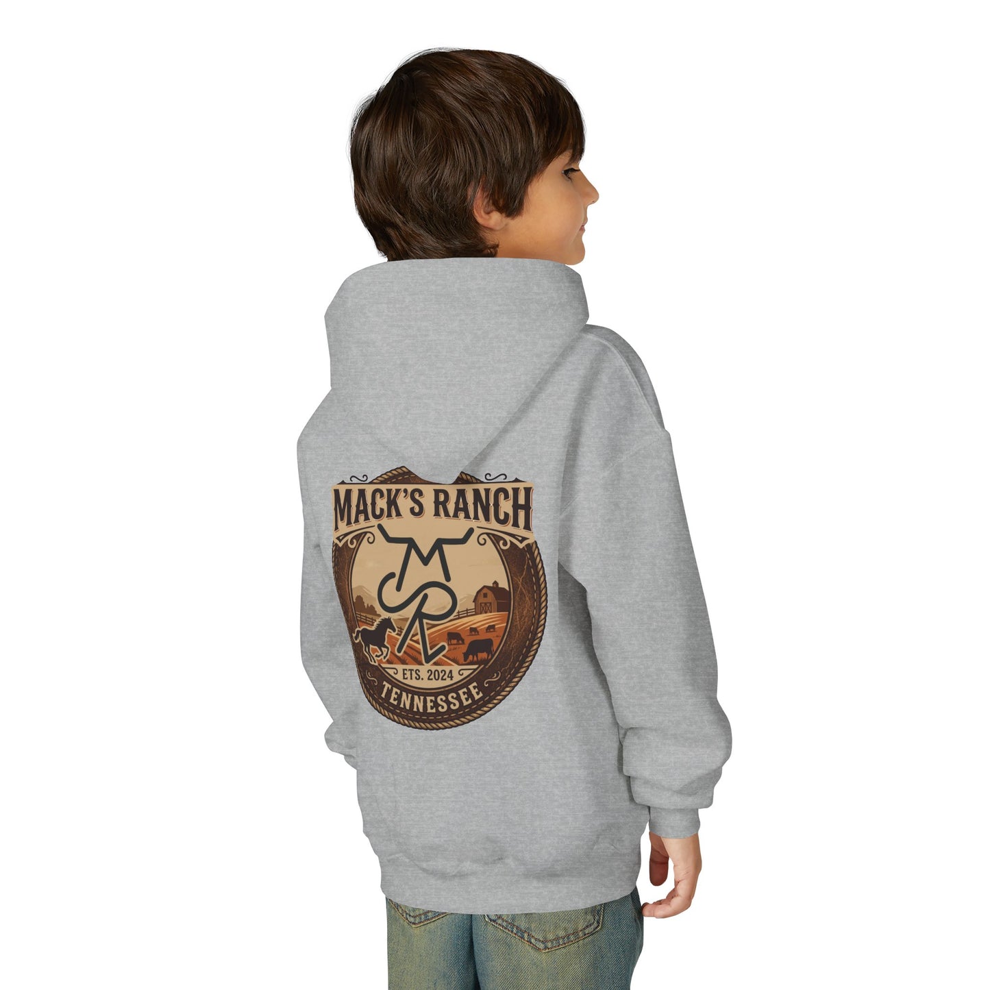 Youth Hoodie — Mack's Ranch Logo Pullover