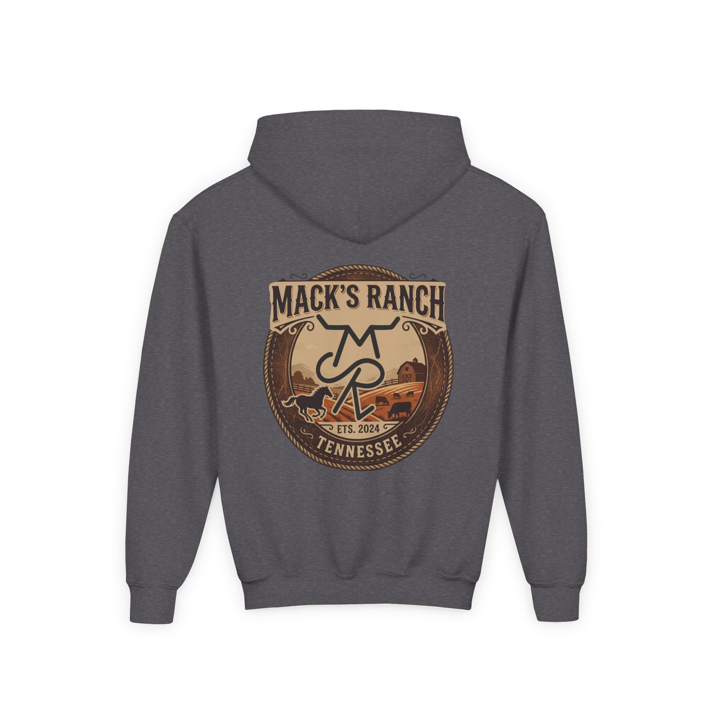 Youth Hoodie — Mack's Ranch Logo Pullover