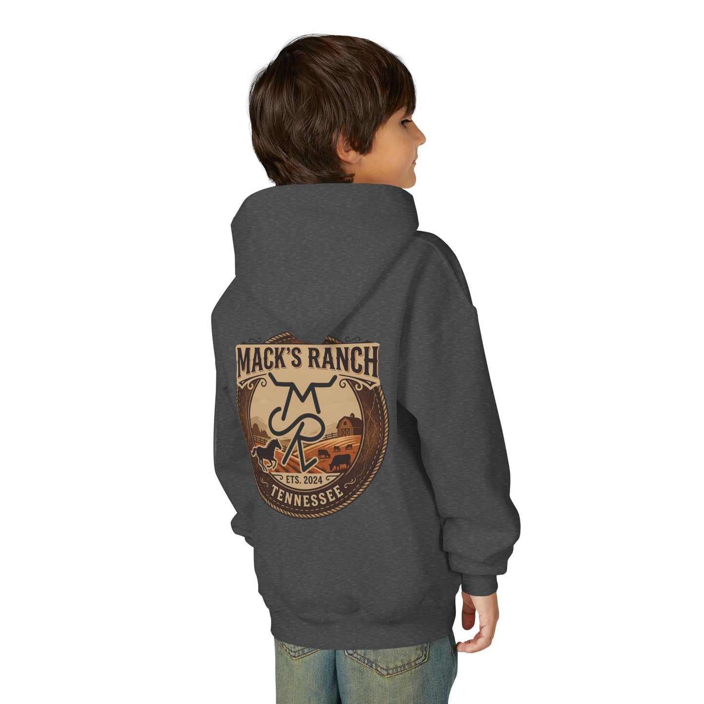 Youth Hoodie — Mack's Ranch Logo Pullover