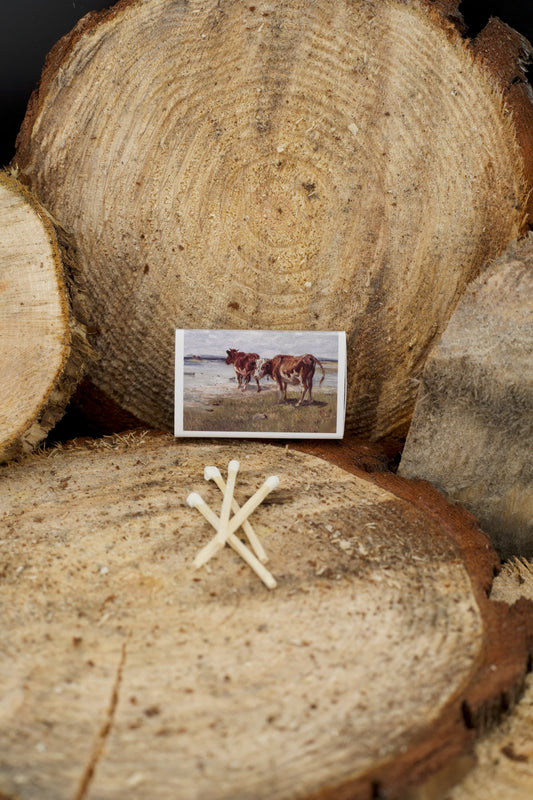 Cattle match set with ranch cattle design - candle accessories