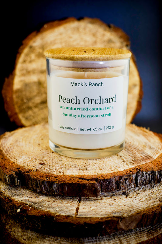Peach Orchard | 12 oz Soy Wax Candle